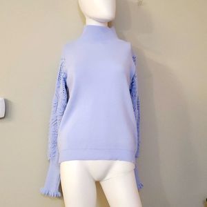 Aqe Fashion sweater, M, blue, cute sleeve details